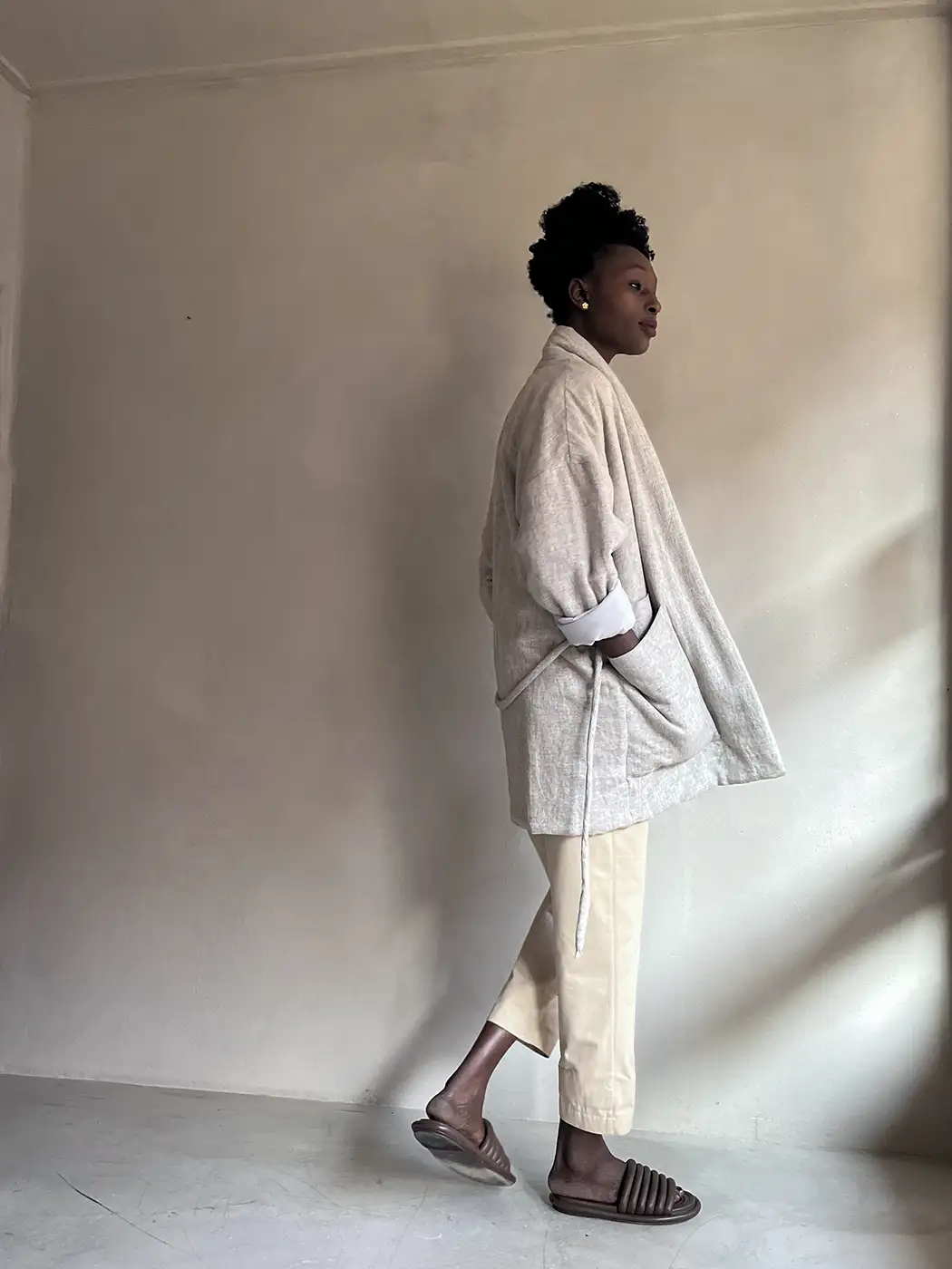hemp jacket | wrapper | natural