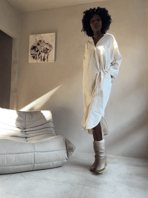dress | freedom | 100% organic cotton |  ivory