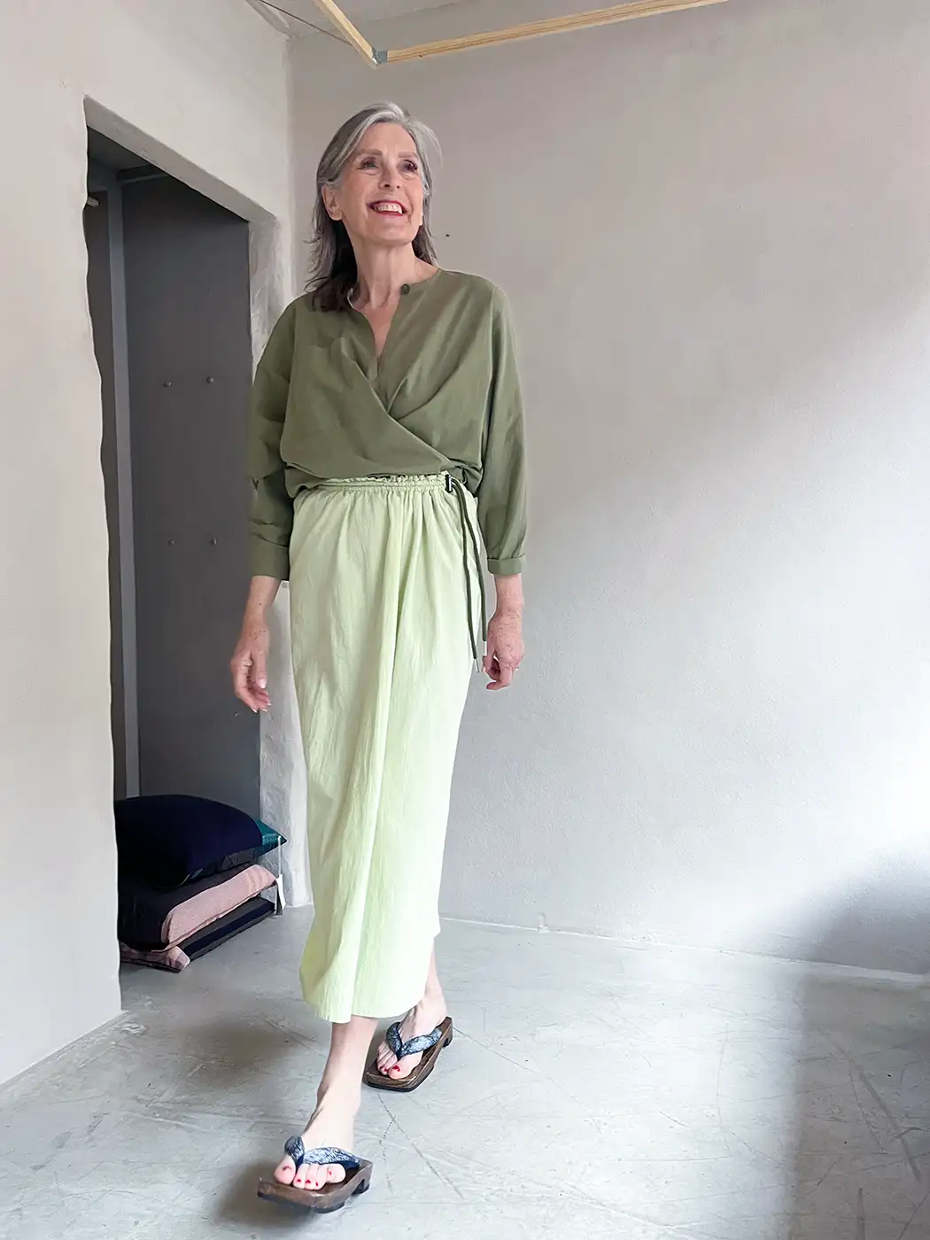 skirt | air | organic cotton | lime