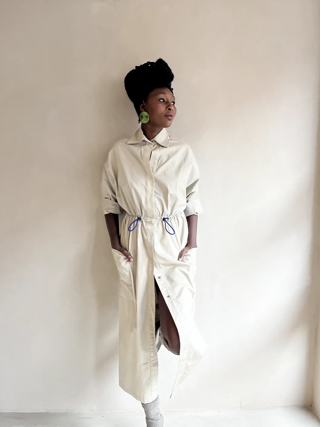 dress | travel | organic cotton canvas | sage