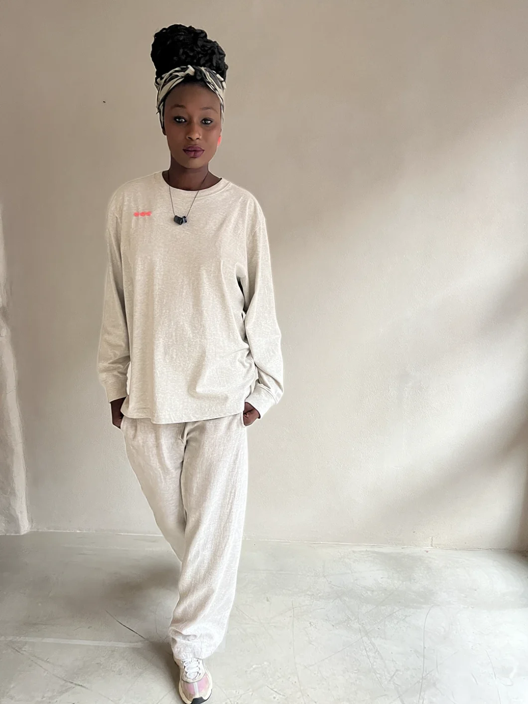 long sleeve tee | free style | organic cotton | heather haze