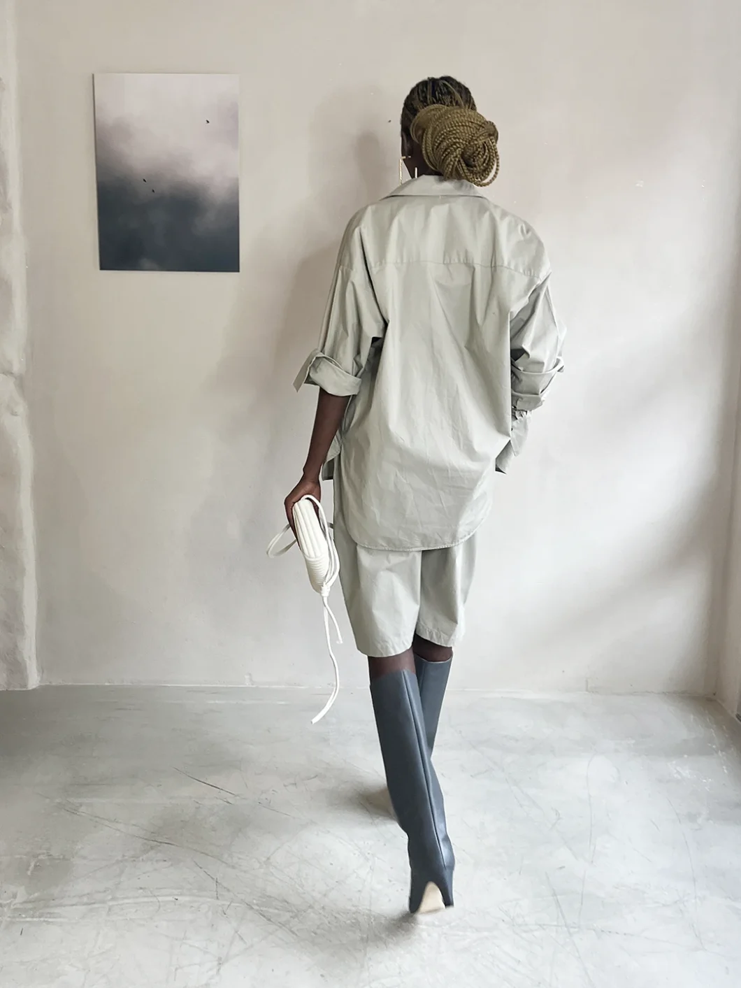 shirt | battle | 100% organic cotton | sage | MADE-TO-ORDER