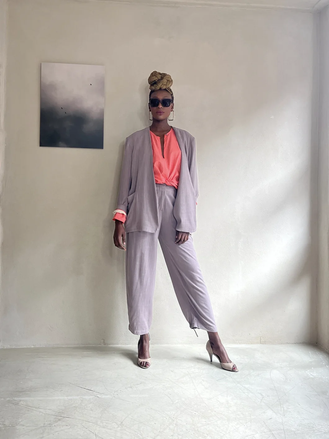 pants | gentle | linen viscose | taupe | MADE-TO-ORDER