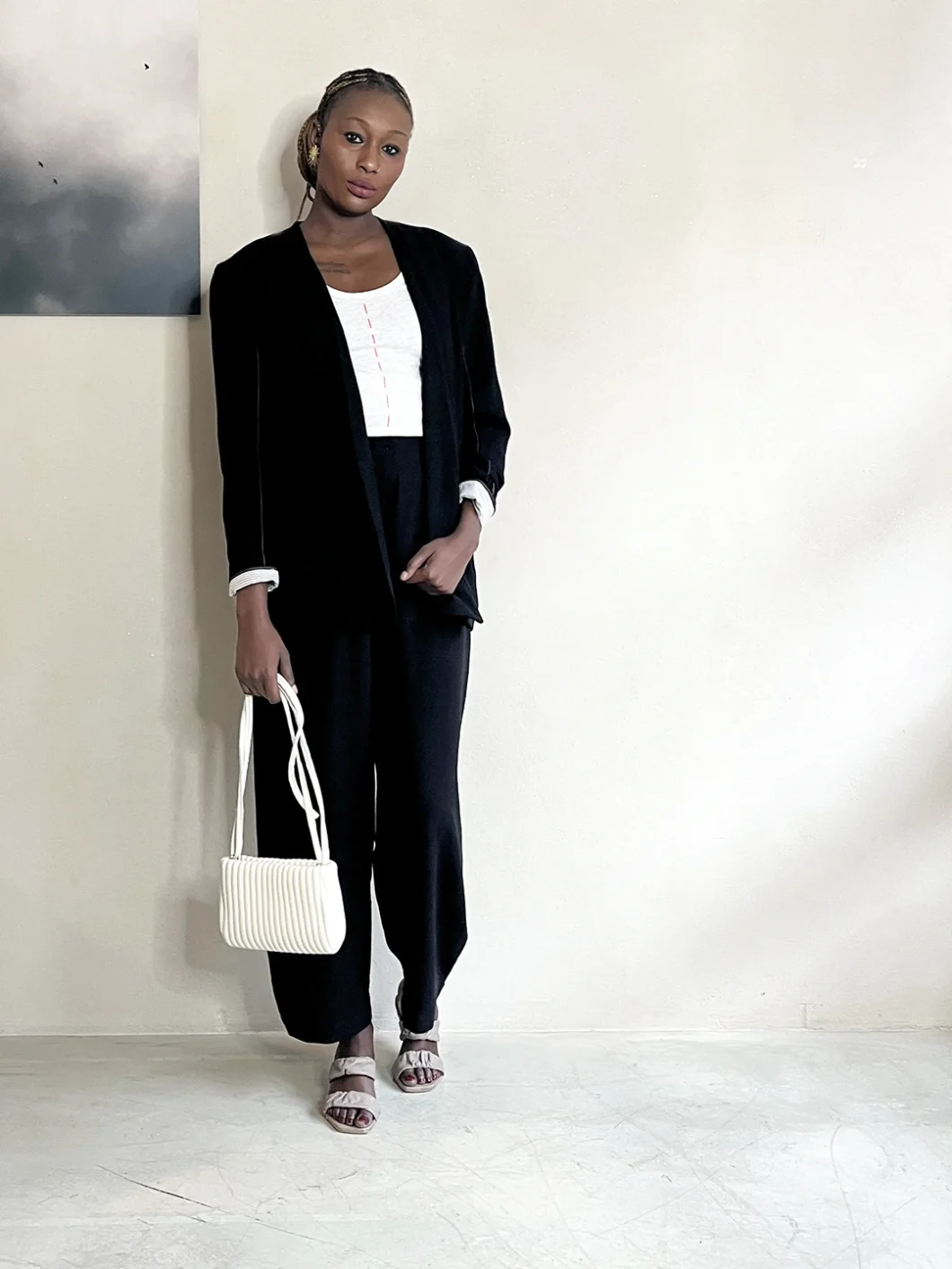 blazer | tailor | linen viscose | black | MADE-TO-ORDER