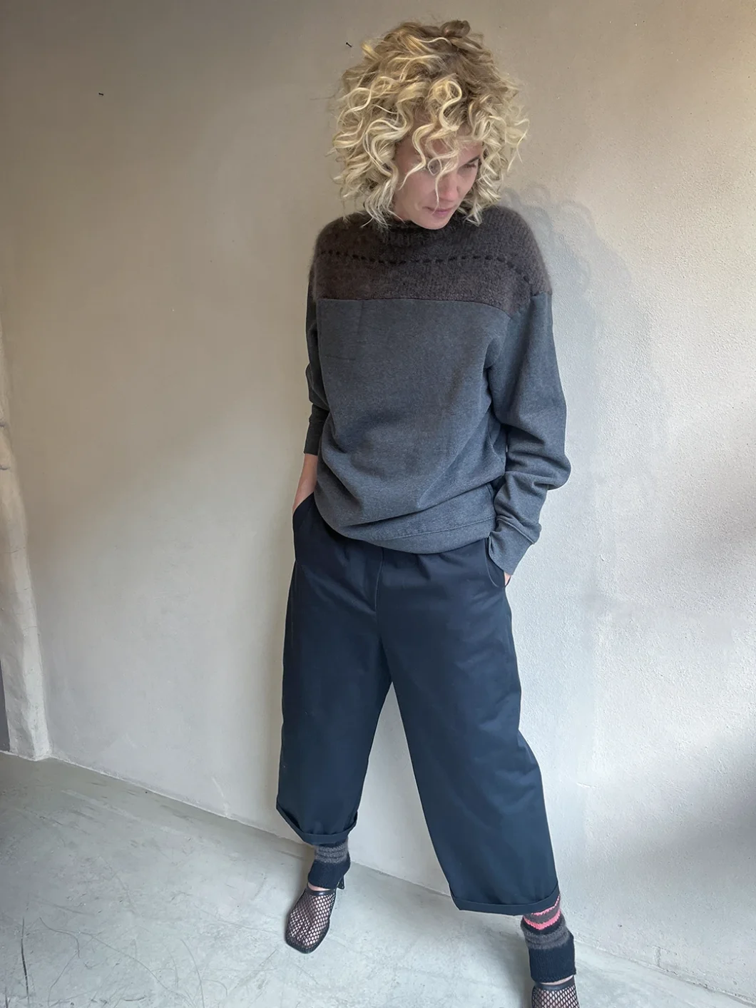 top | united 2.0 melange | shadow | dutch mohair MADE-TO-ORDER