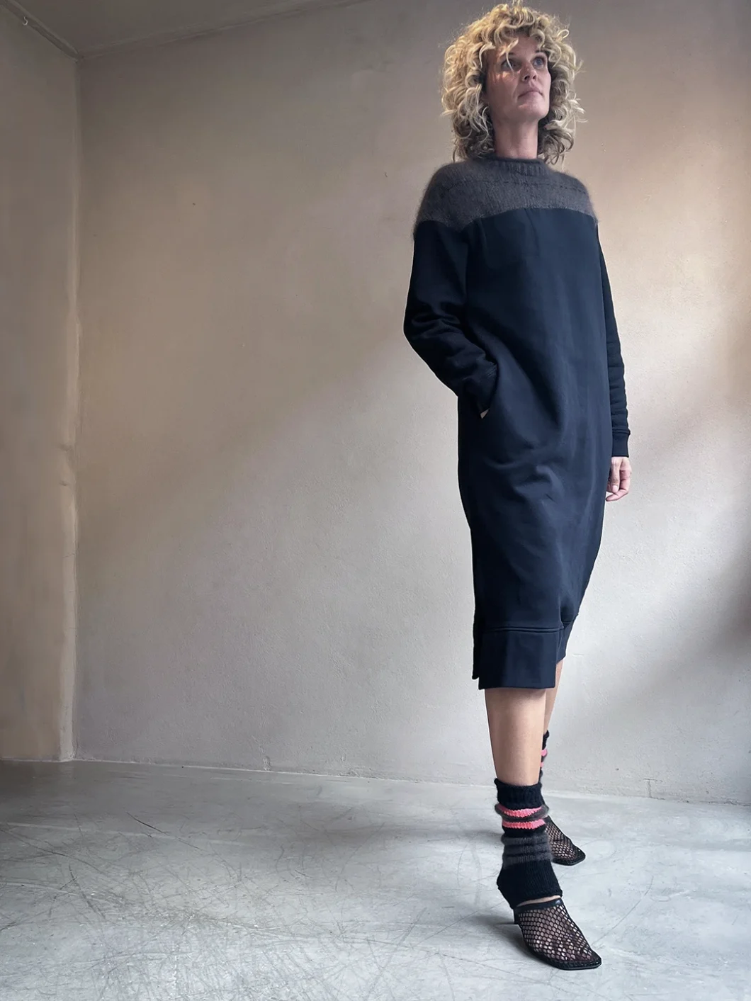 dress | united 2.0 | melange black | dutch mohair MADE-TO-ORDER