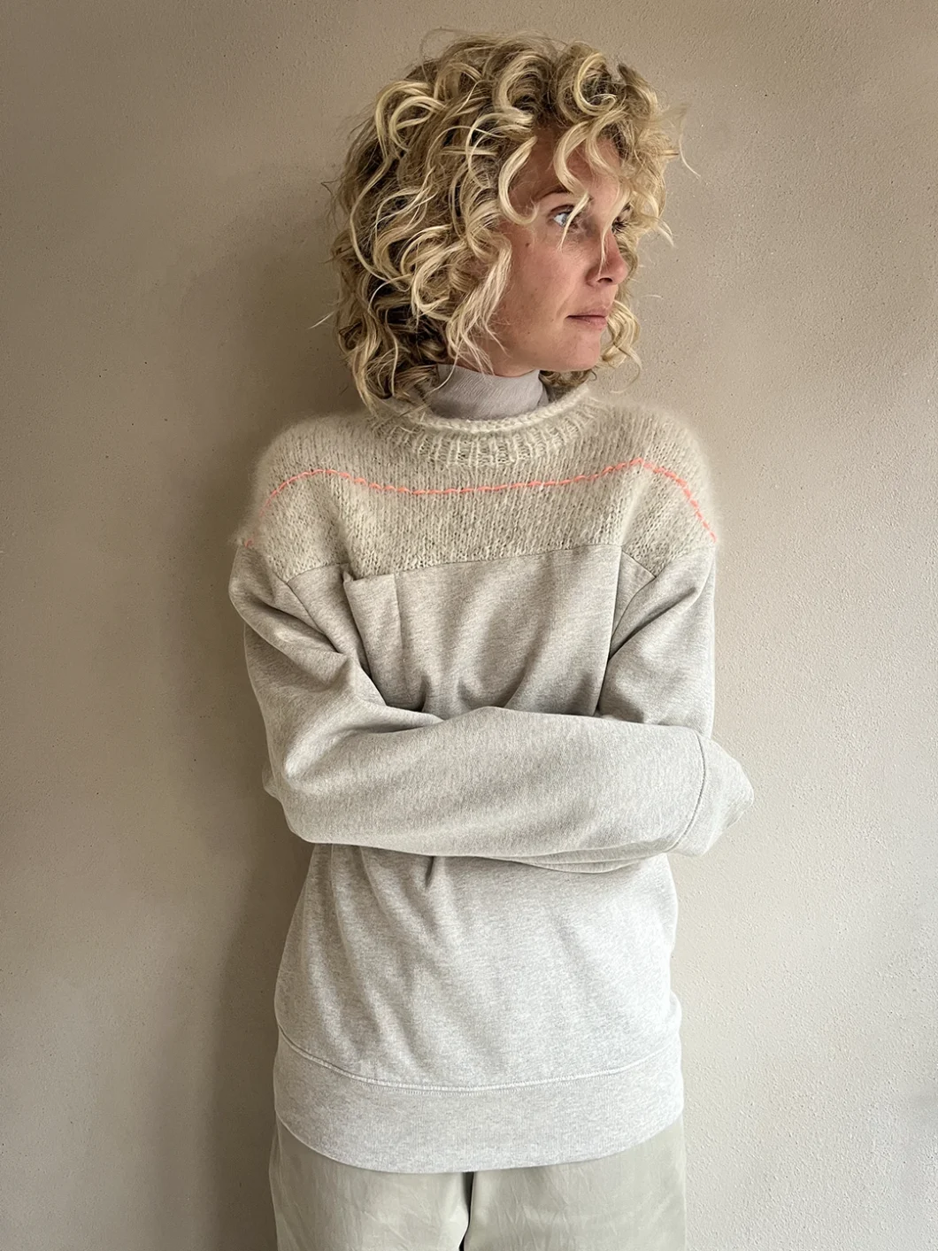 top | united 2.0 melange | heather haze | dutch mohair MADE-TO-ORDER